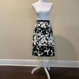 Hugo Boss Velida Leaf Print Pencil Skirt